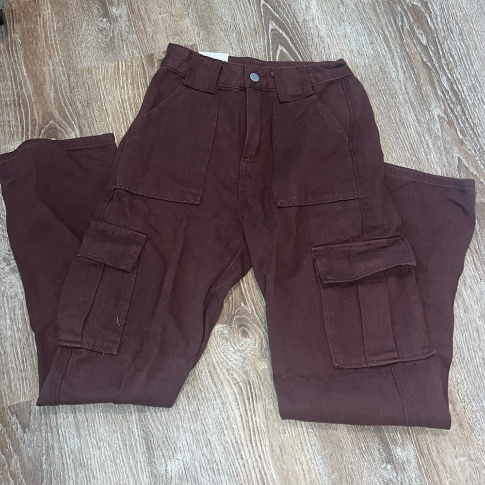 Brown cargo jeans